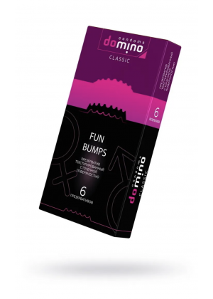 Презервативы DOMINO CLASSIC Fun Bumps, с точечной поверхностью, 6 шт
